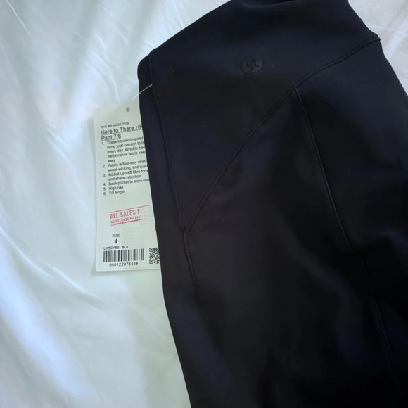 🆕🖤 Lululemon Here to There High Rise 7/8 Pant - Black - Picture 3 of 13